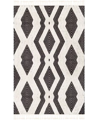 Surya Azilal Azi-2300 Black 5'3" x 7'3" Area Rug