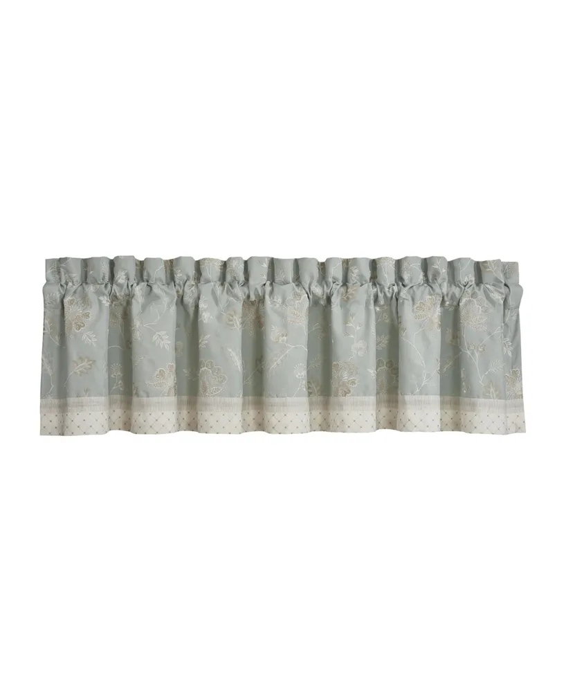 J Queen New York Garden View Straight Window Valance, 14" x 20"