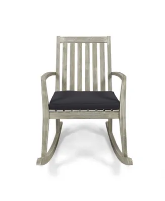 Noble House Montrose Patio Rocking Chair Frame with Cushions