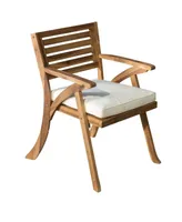 Noble House Hermosa Outdoor Arm Chair, Set of 2