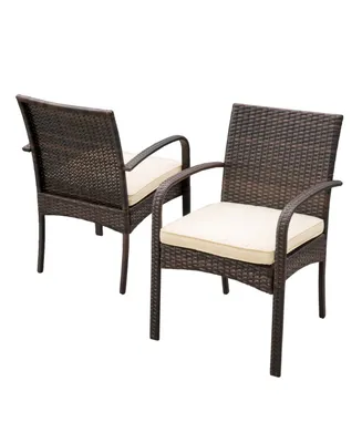 Noble House Rosario Outdoor Dining Chairs, Set of 2