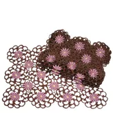 Xia Home Fashions Daisy Splendor Placemat - Set of 4, 20" x 14"