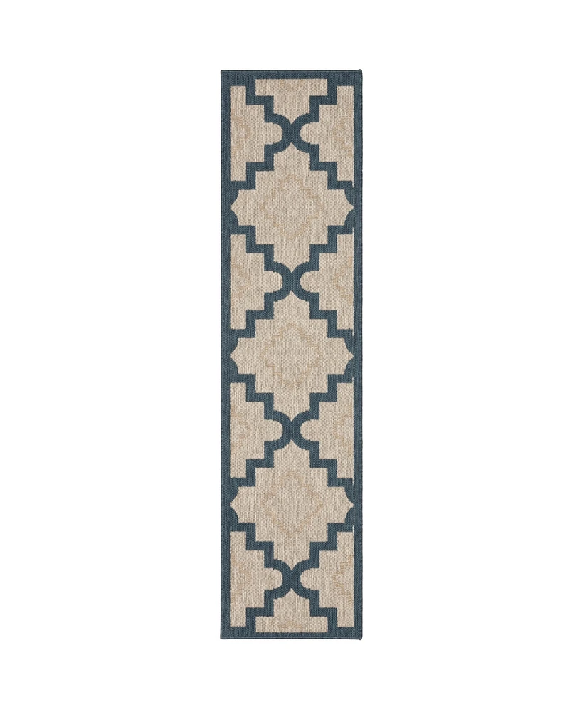 Oriental Weavers Latitude 804I3 Gray 1'10" x 7'6" Runner Rug