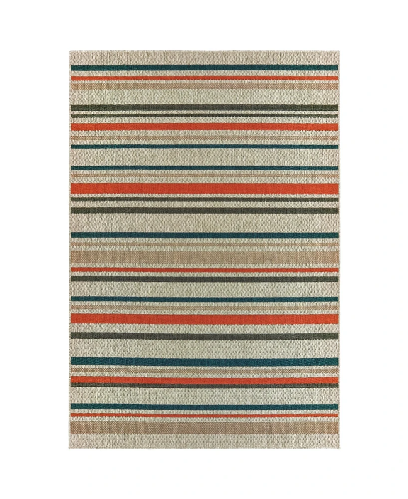 Jhb Design Scope SCO06 Gray 5'3" x 7'3" Outdoor Area Rug