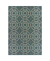 Oriental Weavers Latitude Blue 7'10" x 10' Outdoor Area Rug