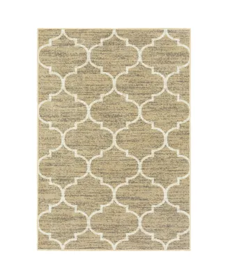 Closeout! Jhb Design Zeena ZEE06 Beige 3'10" x 5'5" Area Rug