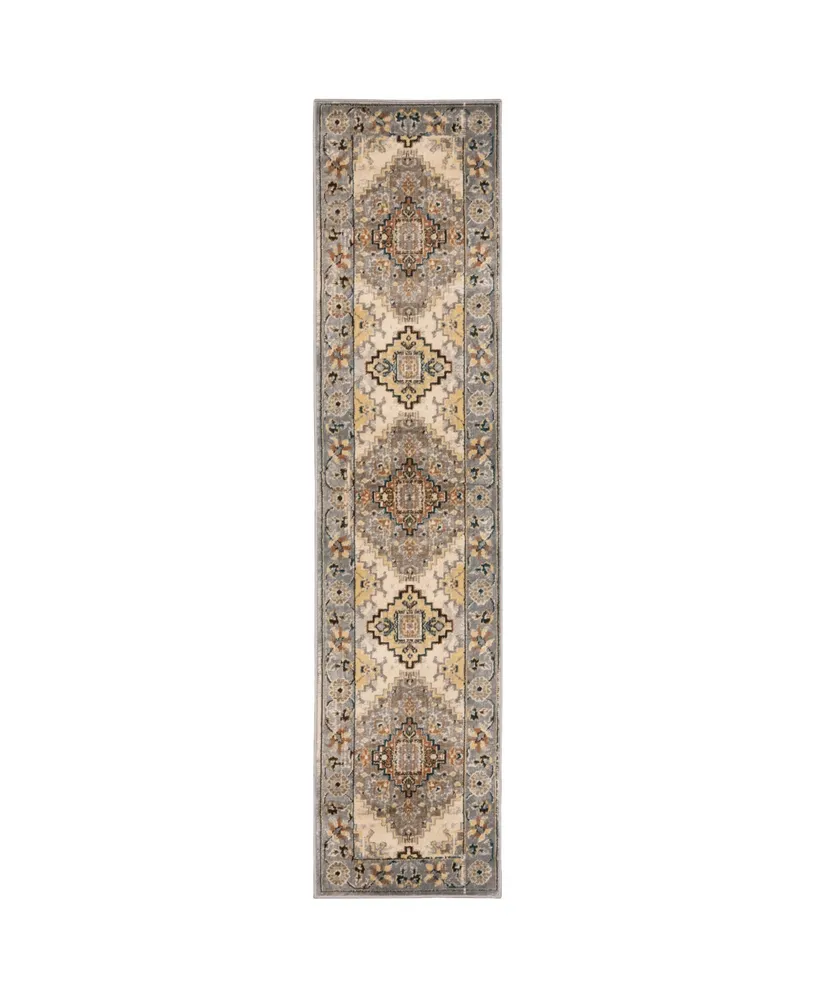 Jhb Design Romeo ROM03 Gray 1'10" x 7'6" Runner Rug