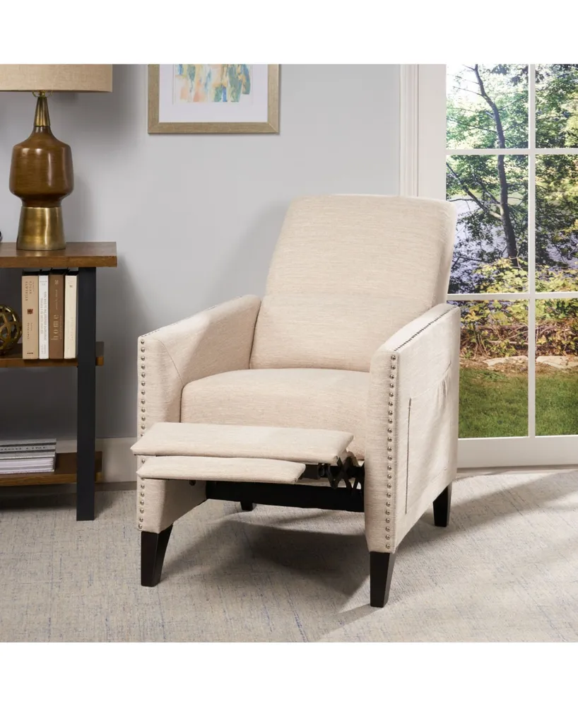 Noble House Alscot Contemporary Push Back Recliner