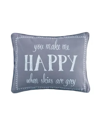 Levtex Gramercy Happy Decorative Pillow, 14" x 18"