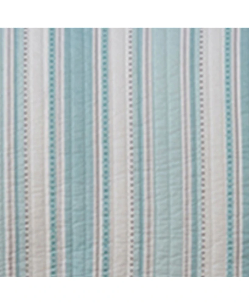 Levtex Cape Coral Stripe Reversible 2-Pc. Quilt Set, Twin