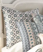 Levtex Addie Mediterranean Medallion 2-Pack Sham Set, European