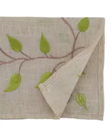 Saro Lifestyle Embroidered Vine Runner