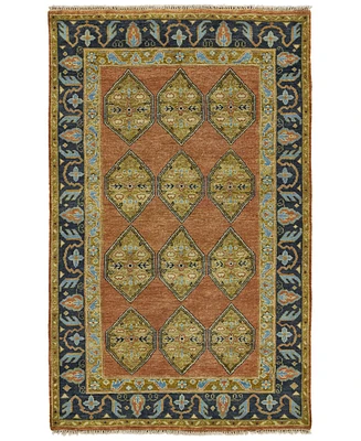 Feizy Ustad R6111 Rust 5'6" x 8'6" Area Rug