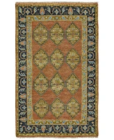 Feizy Ustad R6111 Rust 5'6" x 8'6" Area Rug