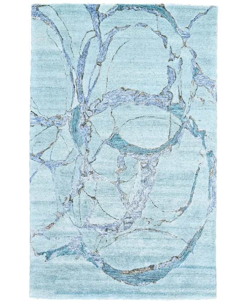 Closeout! Feizy Cosmo R8624 Robins Egg 5' x 8' Area Rug