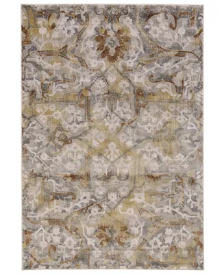 Feizy Cannes R3685 Gray 1'8" x 2'10" Area Rug