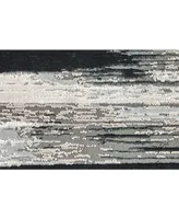 Feizy Micah R3338 Black 2'10" x 7'10" Runner Rug