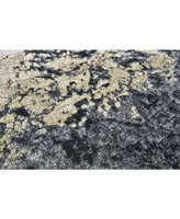 Feizy Bleecker R3590 Charcoal 6'7" x 9'6" Area Rug