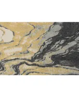 Feizy Bleecker R3602 Slate 6'7" x 9'6" Area Rug