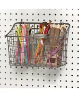 Spectrum Pegboard Wall Mount Basket