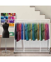 Sorbus 6 ft Clear Garment Rack Cover - Garment Coat Hanger Protector Clothing Storage for Dresses, Suits, Coats, and more