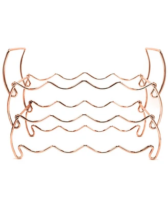 Sorbus 3-Tier Stackable Copper Wine Rack - Perfect for Bar, Wine Cellar, Basement, Cabinet, Pantry, etc (Hold 12 Bottles)