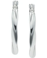 Giani Bernini Twist Hoop Earrings in Sterling Silver, Created for Macy's