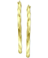 Giani Bernini Twist Hoop Earrings in 18k Gold-Plated Sterling Silver, Created for Macy's