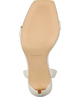 Nine West Women's Zadie Square Toe Stiletto Heel Dress Sandals