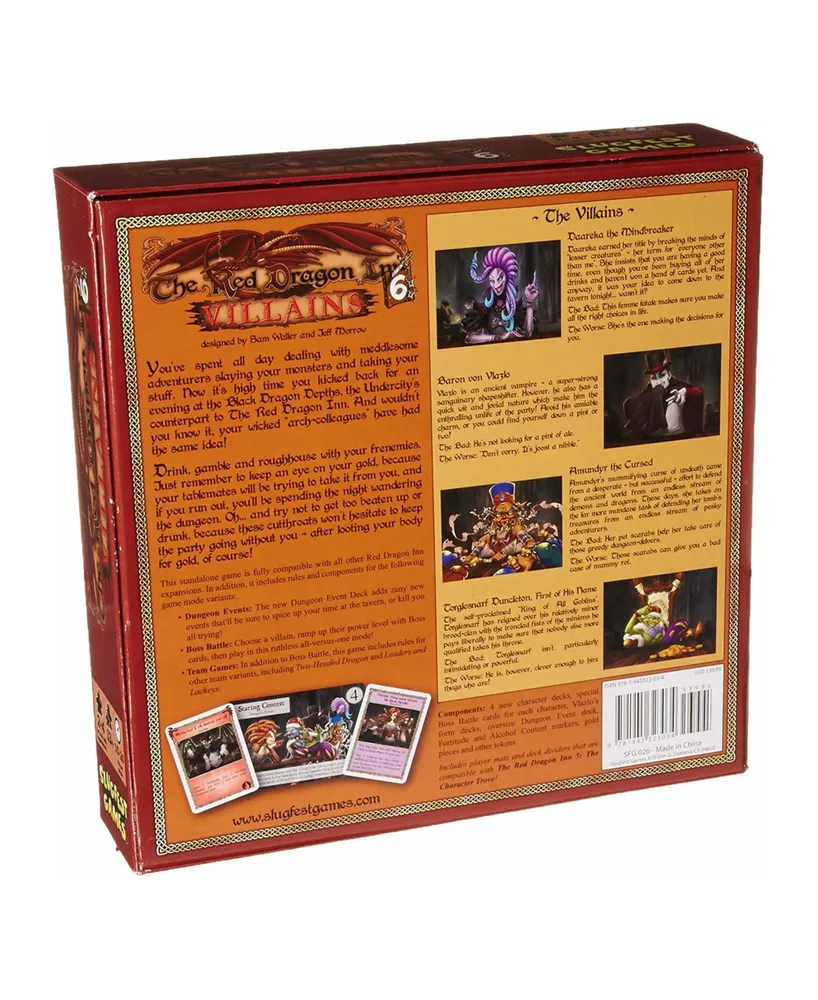 Slugfest Games Red Dragon Inn 6- Villains Red Dragon Exp. Stand Alone Boxed Card Game