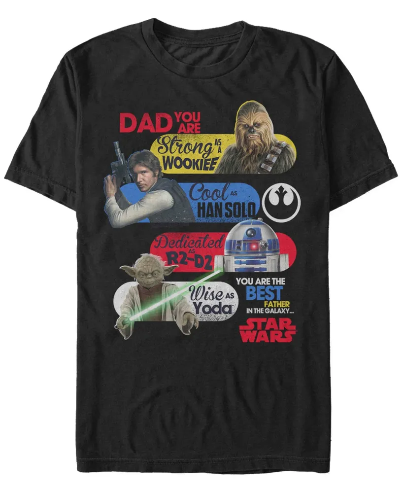 Fifth Sun Men's Star Wars Best Father The Galaxy Short Sleeve T-shirt