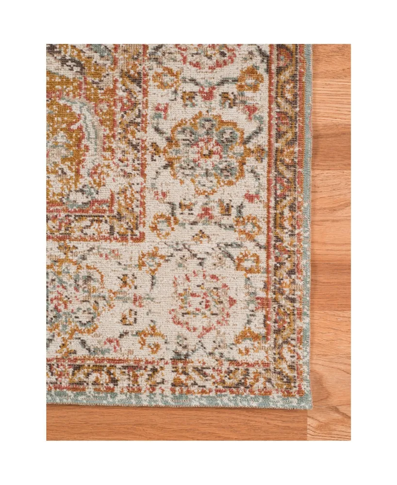 Amer Rugs Eternal Ete-3 Aqua/Ivory 5'7" x 7'6" Area Rug