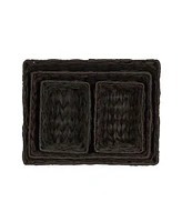 Wicker Storage Baskets, Set of 4