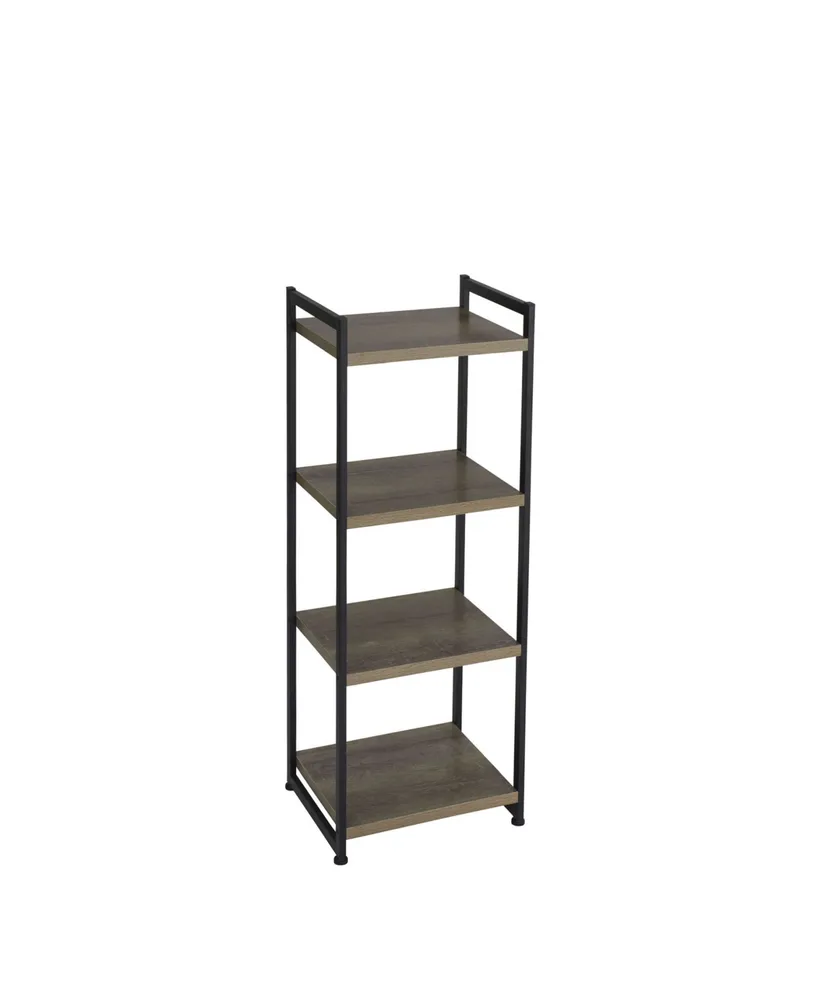 Household Essential Ashwood -Shelf Storage Tower