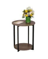 Household Essential Ashwood Low Side Table