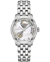 Hamilton Women's Swiss Automatic Jazzmaster Open Heart Stainless Steel Bracelet Watch 36mm