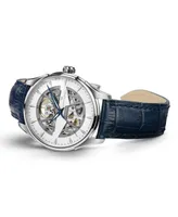 Hamilton Men's Swiss Automatic Jazzmaster Blue Leather Strap Watch 42mm