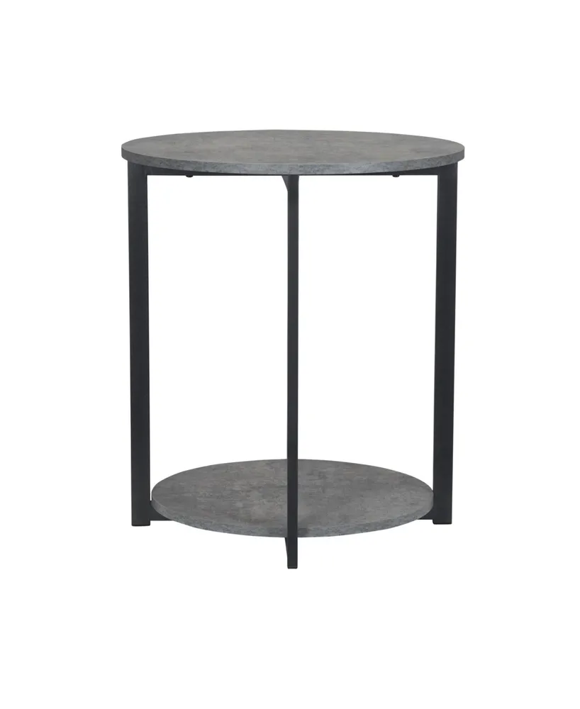 Household Essential Greystone Low Side Table