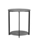 Household Essential Greystone Low Side Table