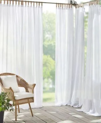 Darien Sheer Indoor Outdoor Tab Top Curtain Collection