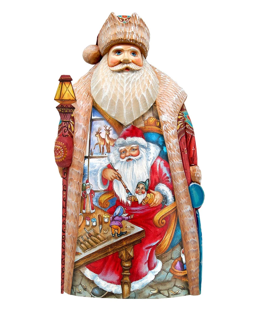 G.DeBrekht Woodcarved Hand Painted Christmas Workshop Figurine