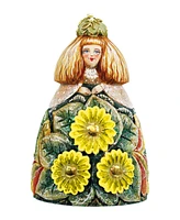 G.DeBrekht Sunflower Girl Bell Scenic Ornament