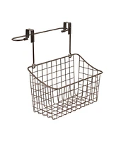 Spectrum Grid Over The Cabinet Towel Bar Medium Basket