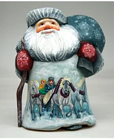 G.DeBrekht Woodcarved Hand Painted Dr Zhivago Santa Figurine