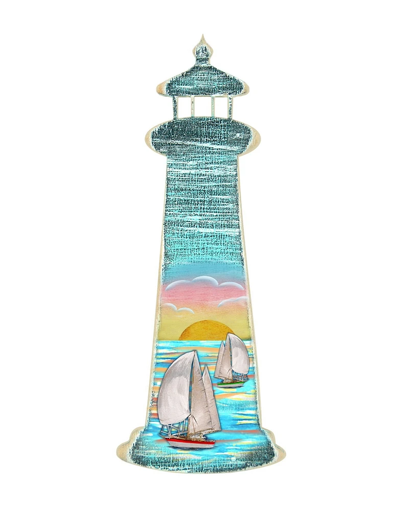 Designocracy Whale Scenic Coastal Ornament