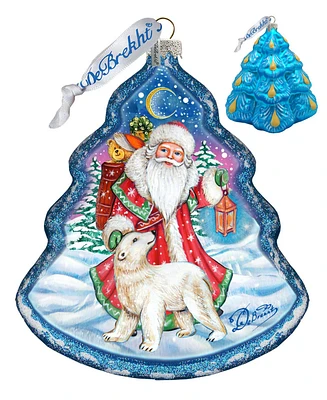 G.DeBrekht Frosted Story Holiday Splendor Glass Ornament