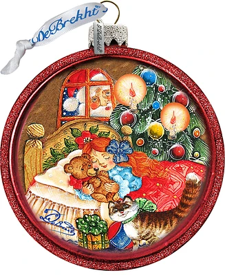 G.DeBrekht Christmas Night Glass Ornament