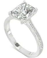 Charles & Colvard Moissanite Radiant Engagement Ring (2-7/8 ct. t.w. Dew) 14k White Gold