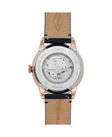 Fossil Townsman Automatic Navy Leather Watch 44mm