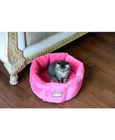 Armarkat Model C03CZH Pet Cuddle Bed for Cats and Extra Small Dogs - Pink Velvet